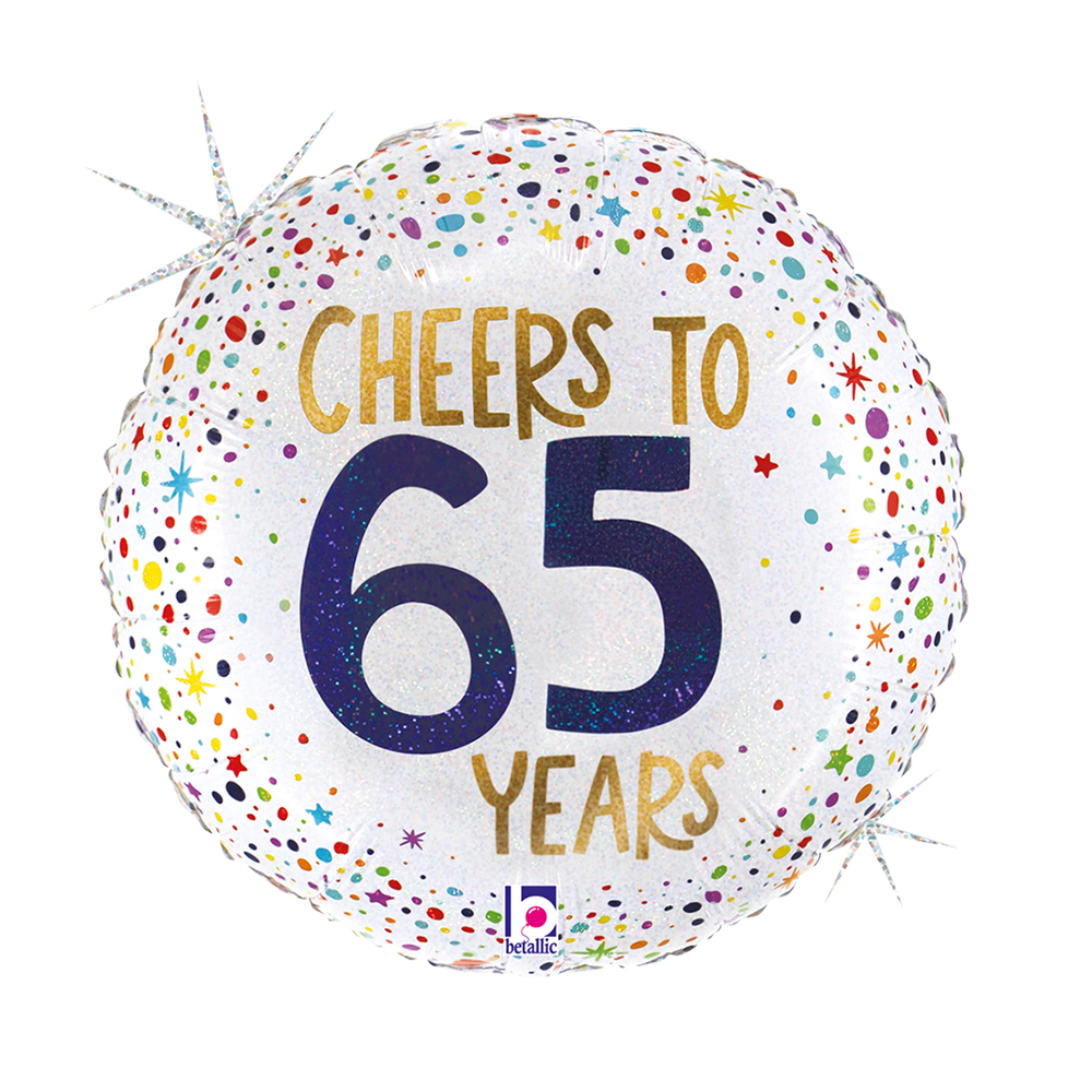 Grabo Foil Balloon Cheers To 65 Years 18"