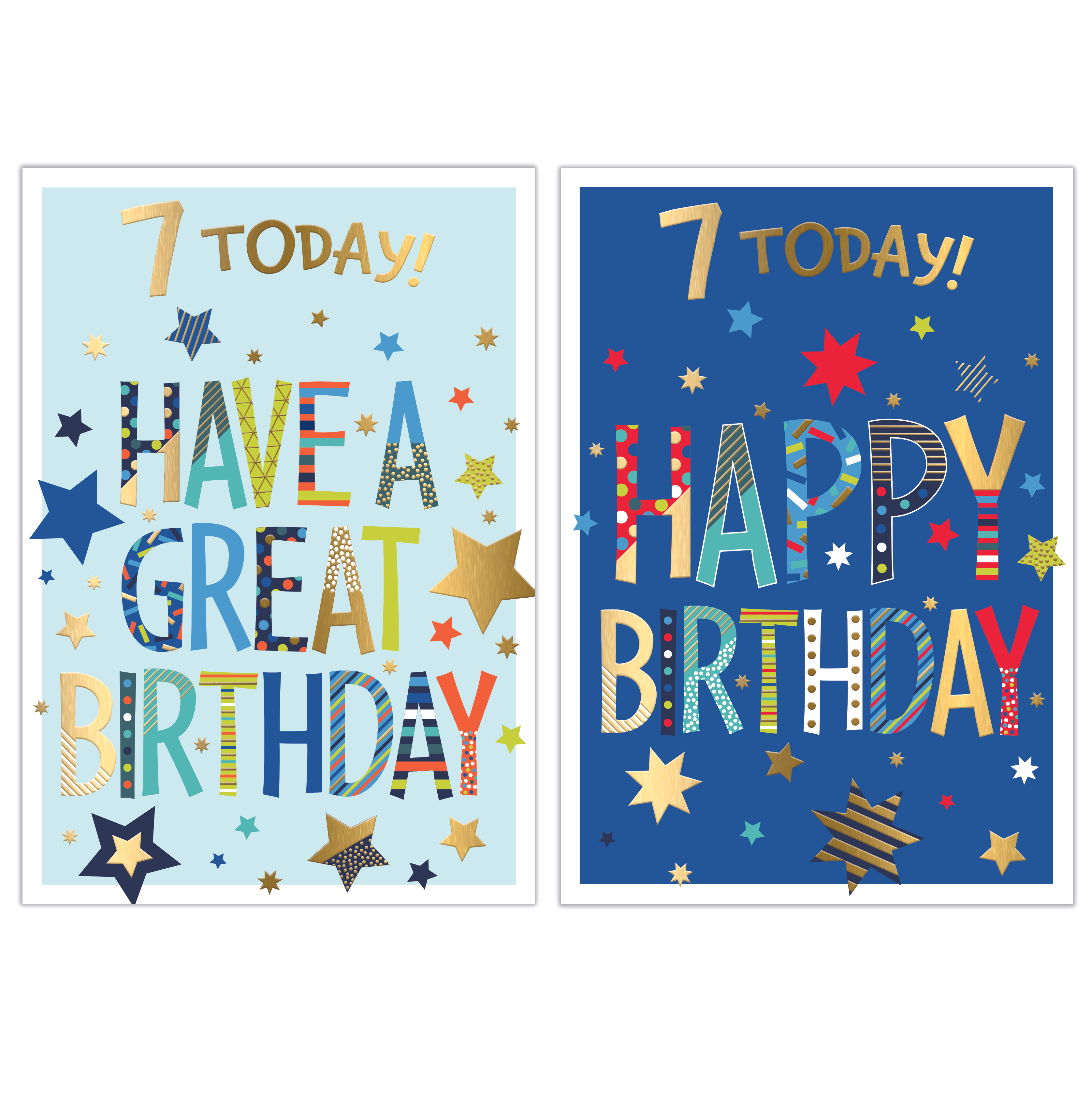 Poppyhill 12 Pack Cards C50 Birthday Age 7