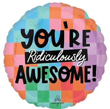Anagram You're Awesome 18" Foil Balloon