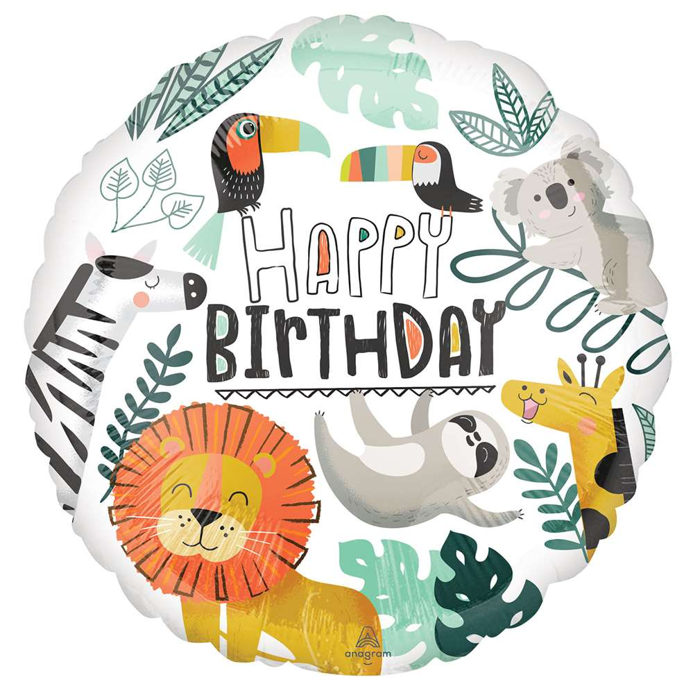Anagram Get Wild Happy Birthday 18" Foil Balloon