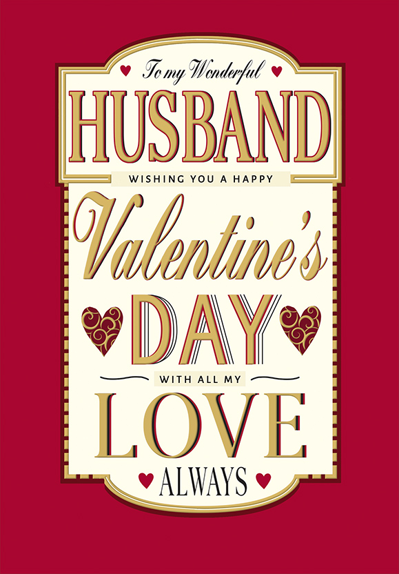 Regal 6 Pack Cards C75 Valentine's Day Husband
