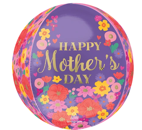Anagram Mother's Day Sweet Floral 16" Orbz Balloon