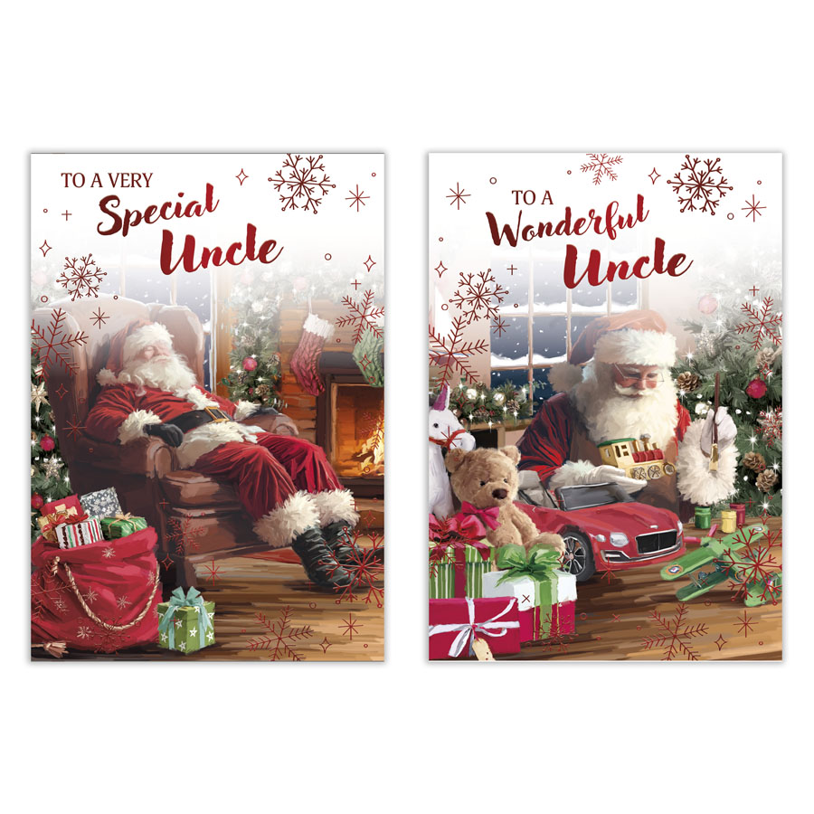 Poppyhill 12 Pack Cards C50 Christmas Uncle