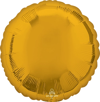 Anagram Foil Balloon Metallic Gold Round 18"