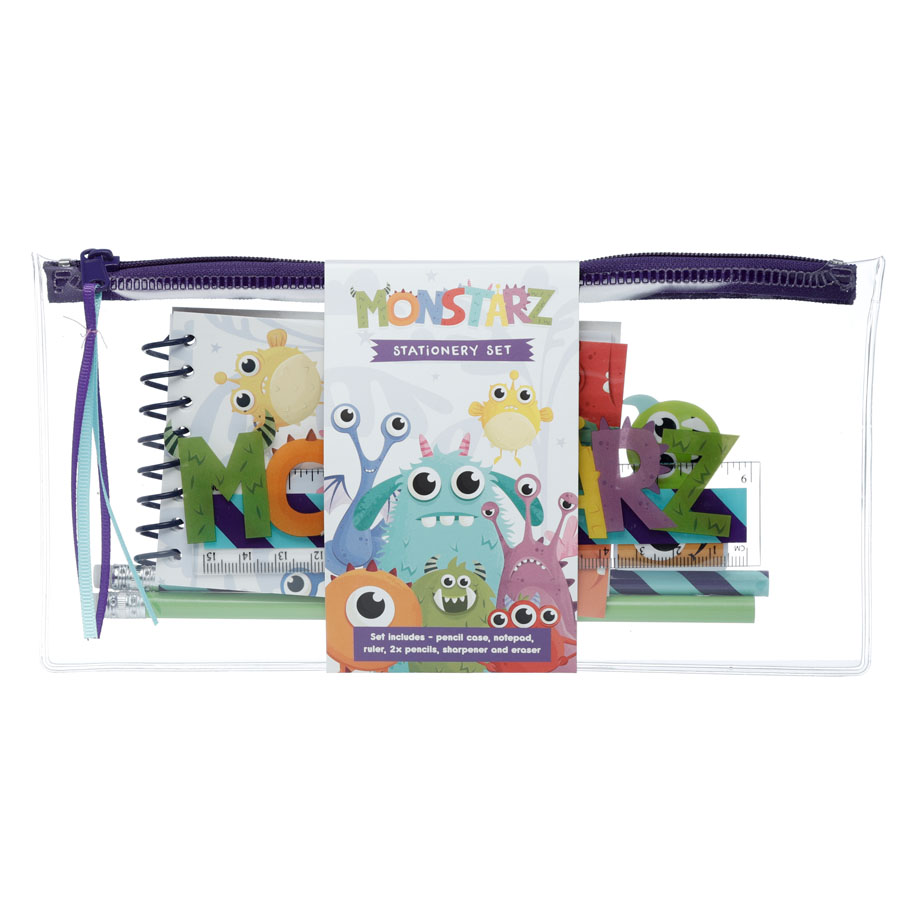 Monstarz 7 Piece Stationery Set