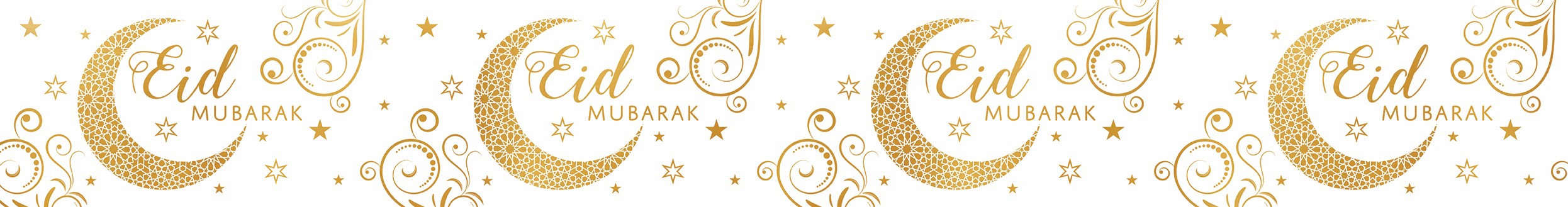 Giftzone Eid Mubarak Moon Banner 2.6M 12pk
