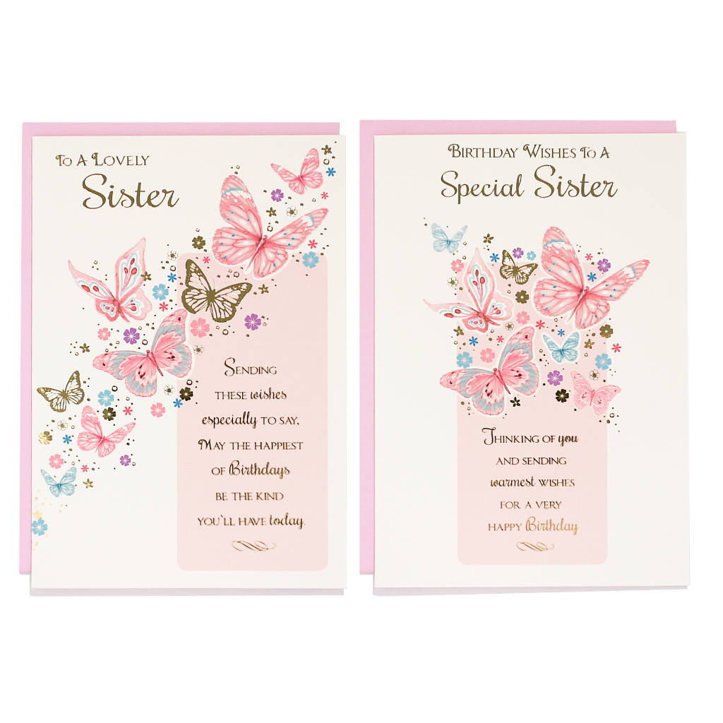 Poppyhill C50 Birthday Sister 12pk