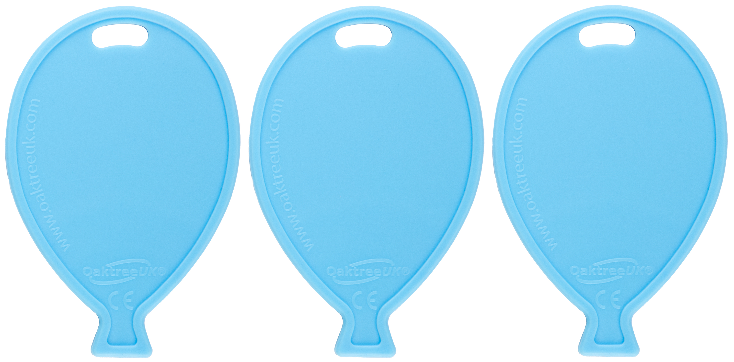 Oaktree 50 Pack Balloon Shaped Weight Pastel Blue