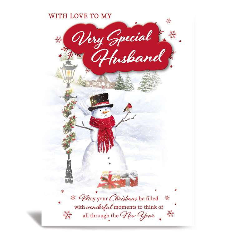 Prelude 6 Pack Cards C50 Christmas Husband Snowman