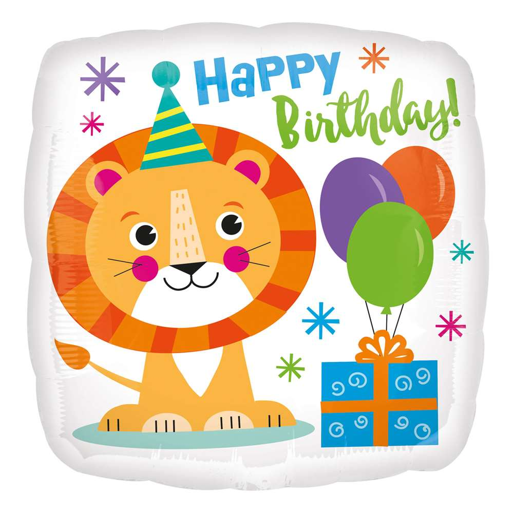 Anagram Lion Birthday 18" Foil Balloon