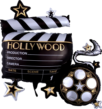 Anagram Lights Camera Action 30" Foil Balloon