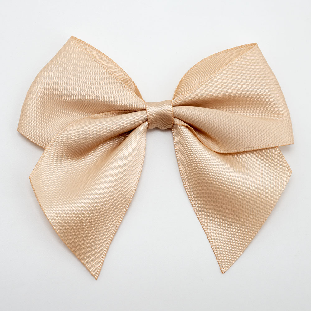 Italian Options 6 Pack Ribbon Bows Champagne 10cm