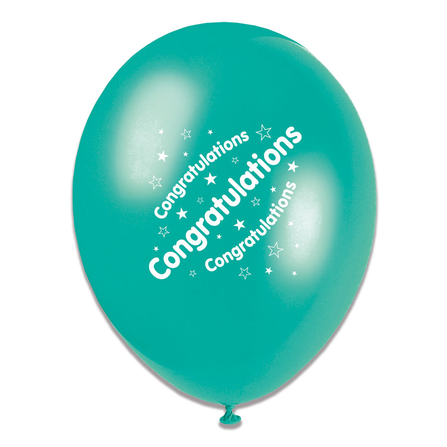 Tiger Feet Congratulations 10" Latex 6x8pk