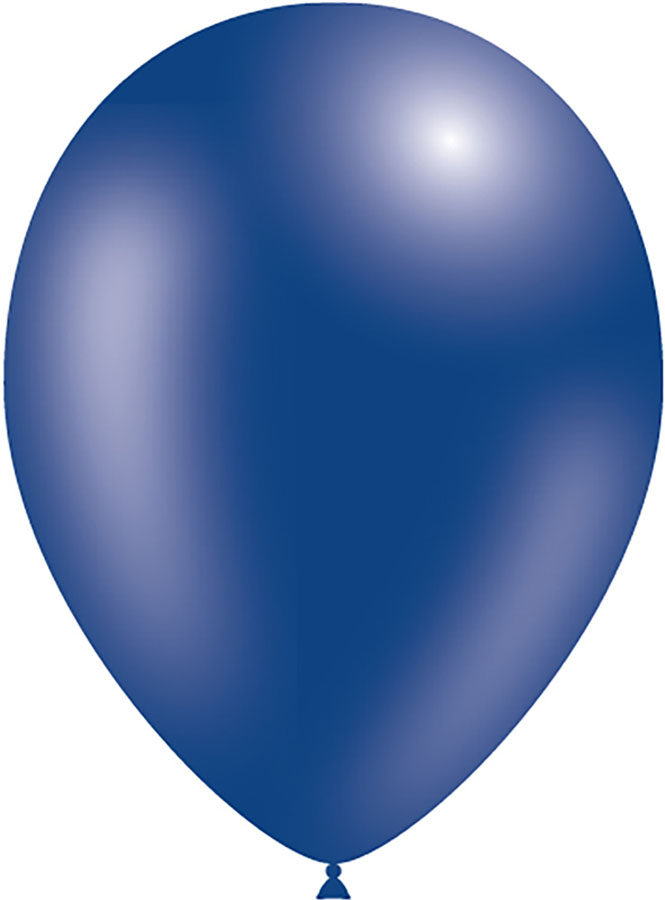 Decotex Pro 50 Pack Latex Balloons Metallic Royal Blue 11"