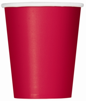 Unique 14 Pack Cups Ruby Red 9oz