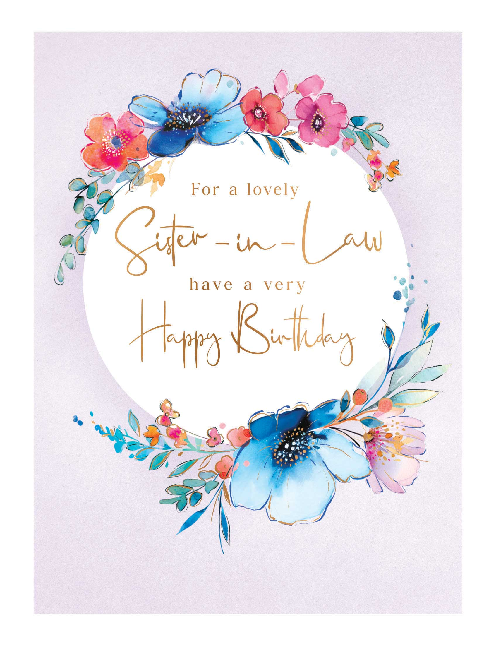Regal 6 Pack Cards 8x6 Birthday Sister-In-Law