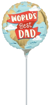 Anagram Foil Balloon World's Best Dad 9