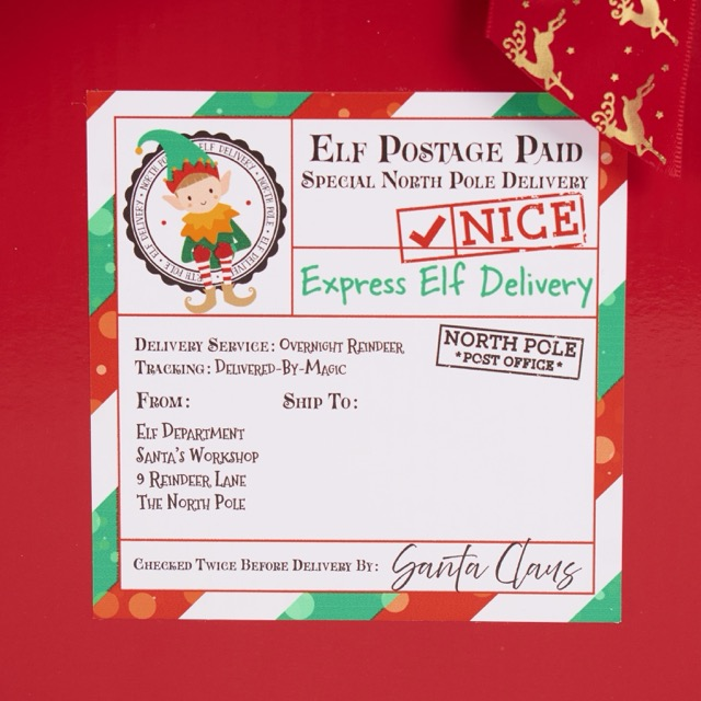 Tiger Feet Sticker Elf Delivery