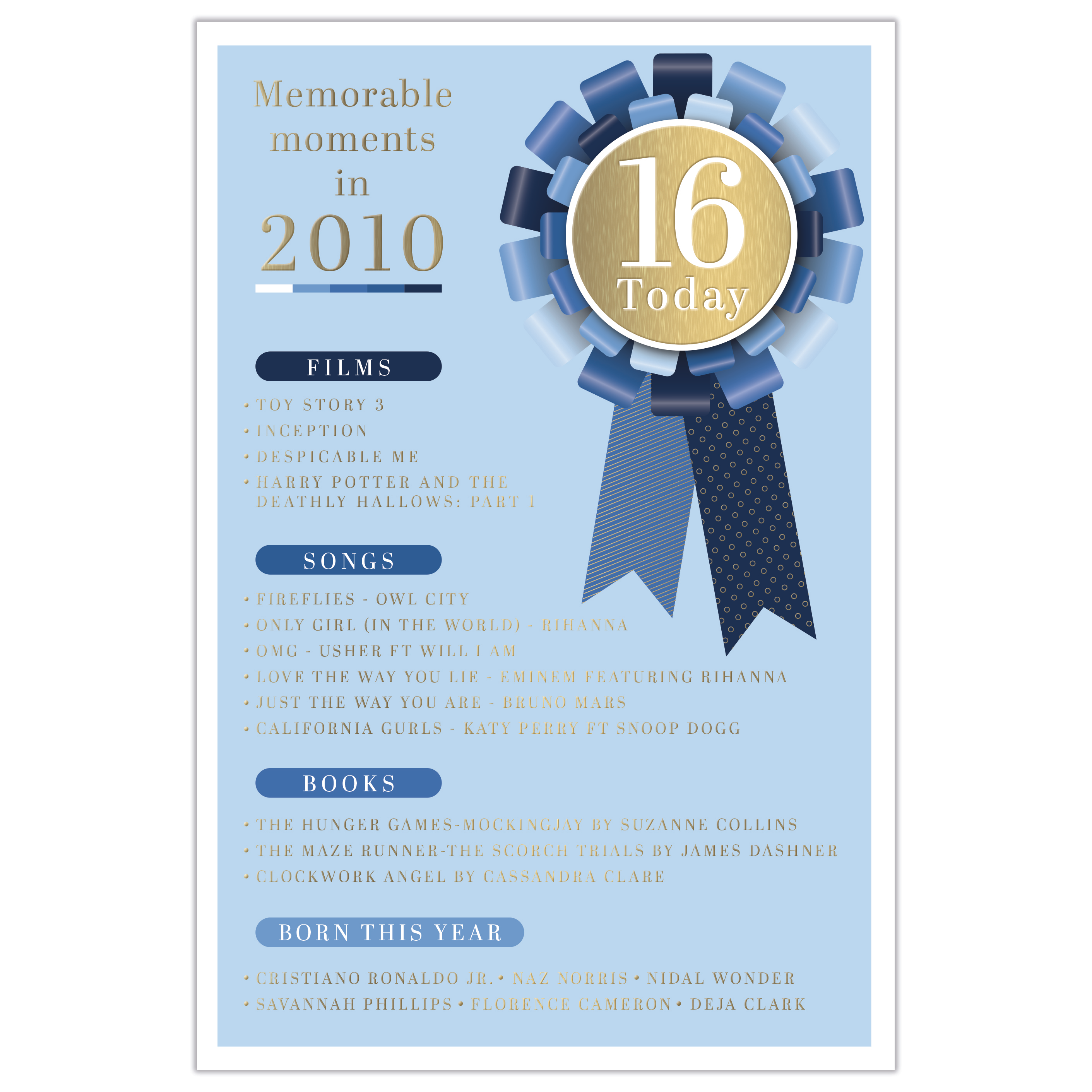 Prelude 6-pack C75 birthday cards featuring the number 16, ideal for celebrating a 16th birthday with colorful, festive designs.