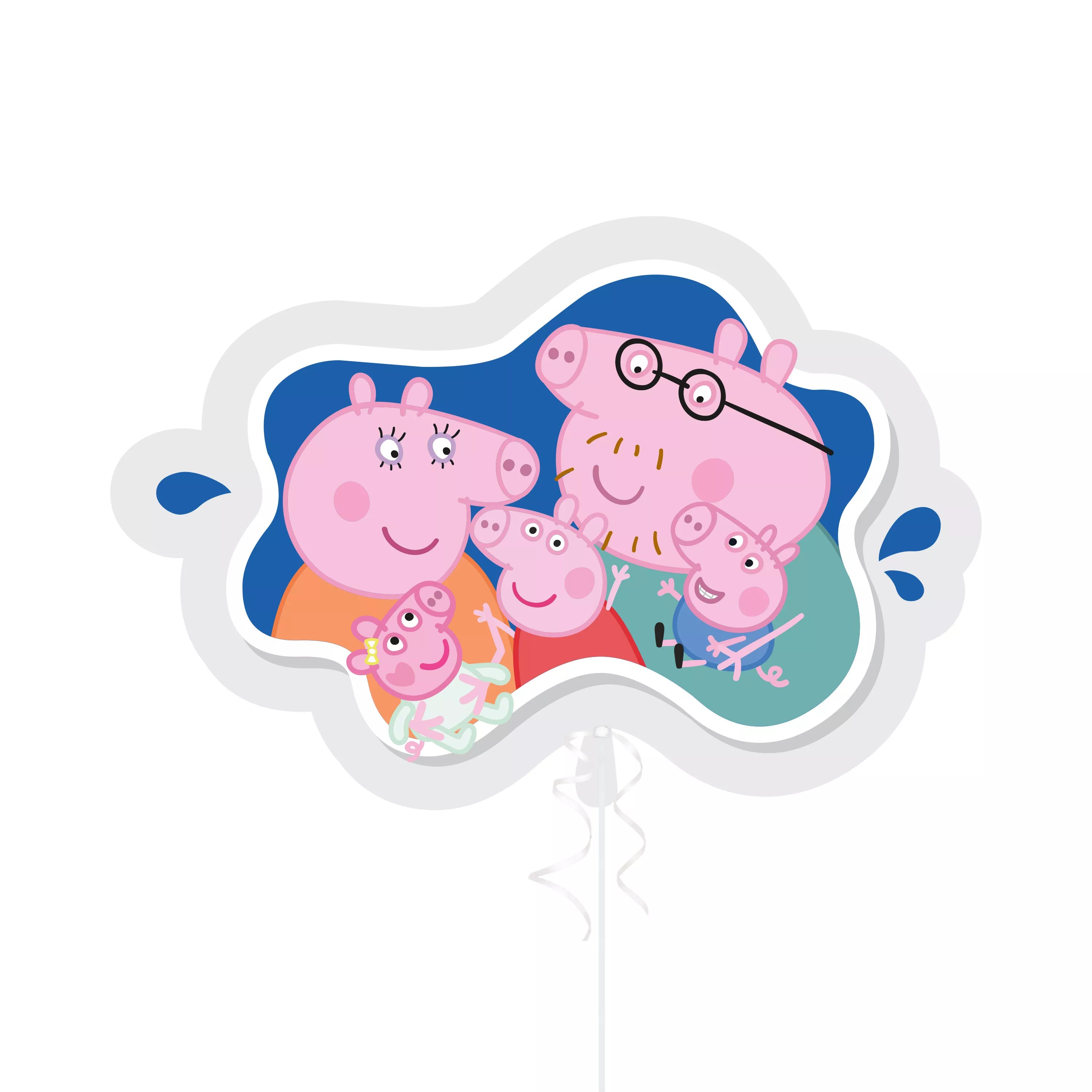 Unique Foil Balloon Peppa Pig Family 32"