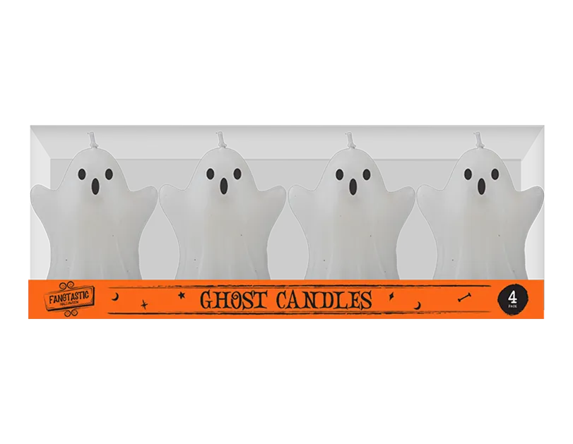 Gem Imports 4 Pack Candle Spooky Ghost
