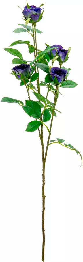 Eleganza Rose Spray Dark Blue (6 Heads)