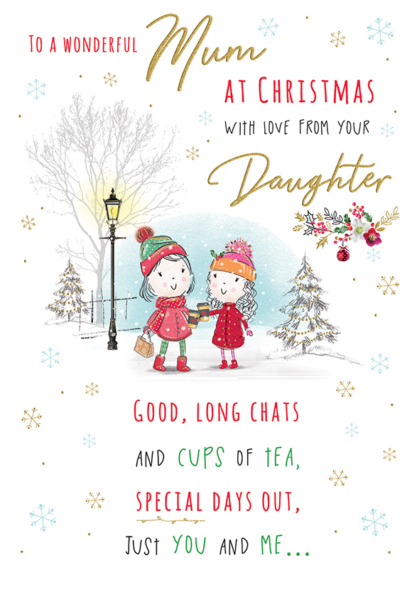 Regal 6 Pack C75 Cards Christmas Mum From Daughter