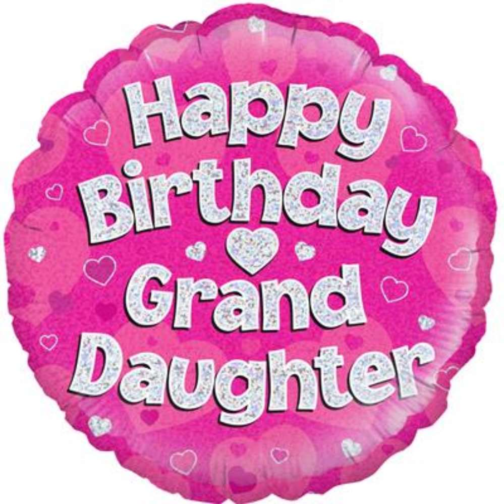 Oaktree Granddaughter Pink 18" Foil Balloon