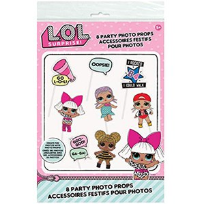 Unique 8 Pack Photo Props LOL Surprise Dolls