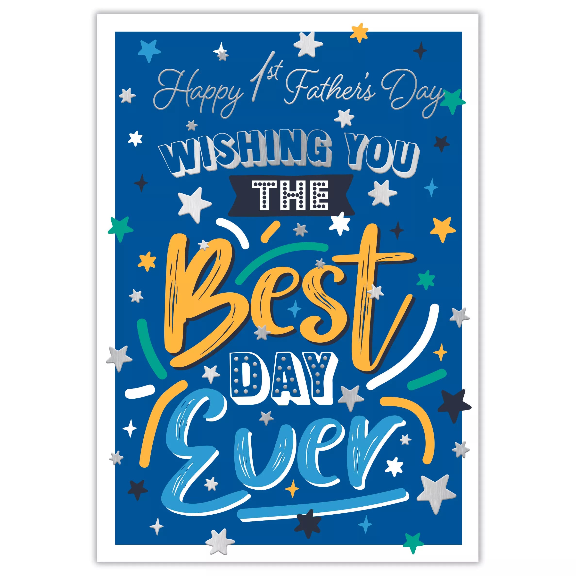 Kingsley 6-pack C50 First Father's Day greeting cards featuring colorful designs and heartfelt messages for dads