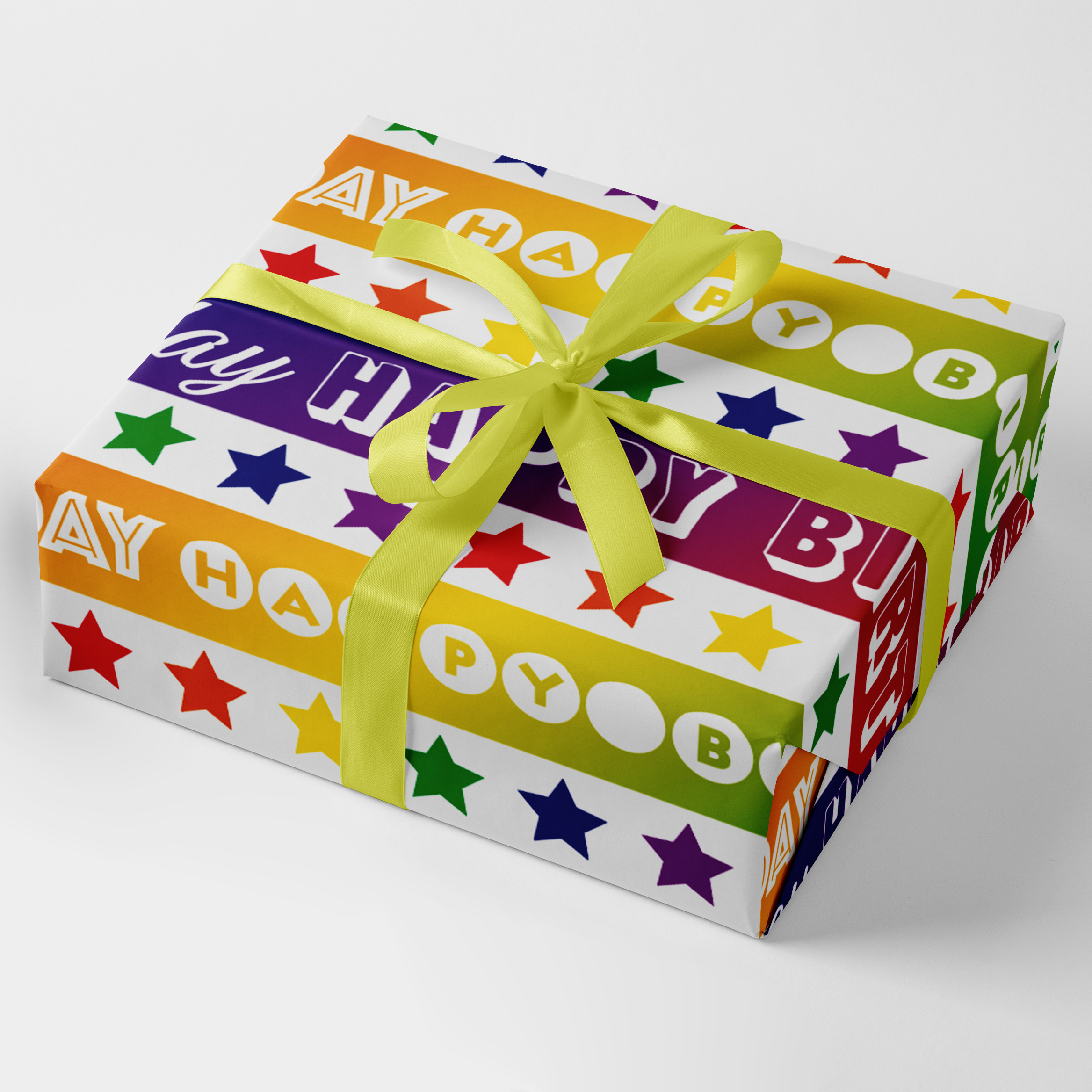 Flatwrap Juvenile Colourful Stars 24 Sheets