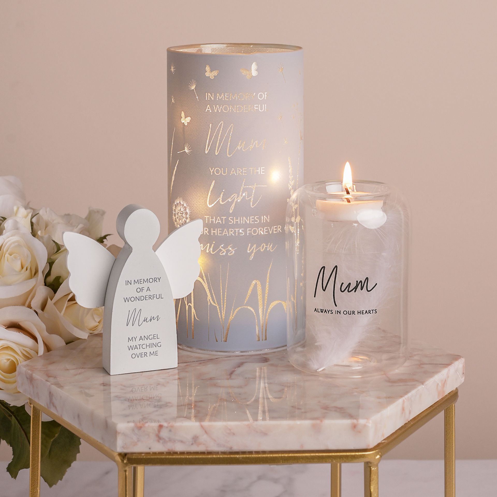 Thoughts Of You Tea Light Holder Mum 98x68x66mm