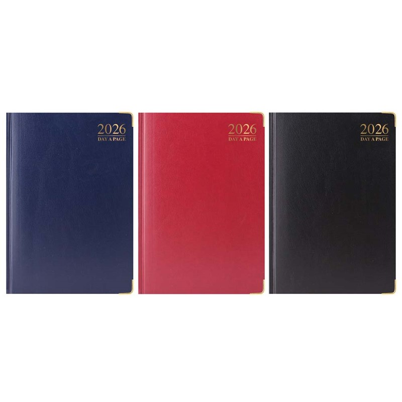 Diary A4 DAP Padded Casebound Gilt 2027 5pk
