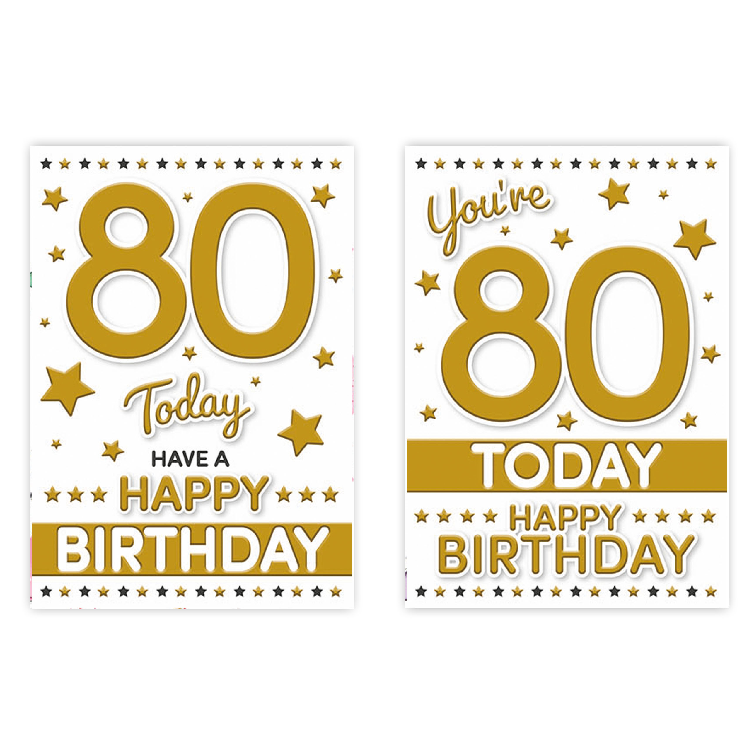 Poppyhill C50 Birthday Age 80 12pk