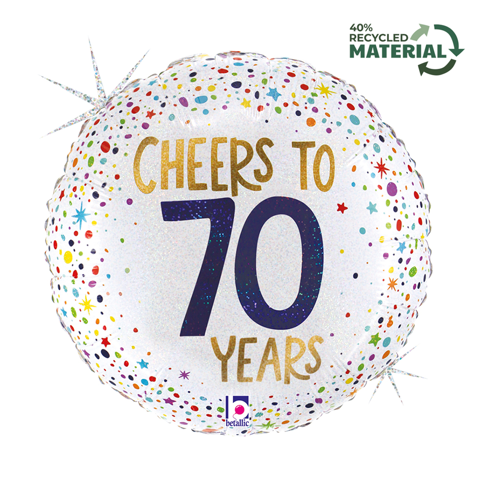 Grabo Foil Balloon Cheers To 70 Years 18"