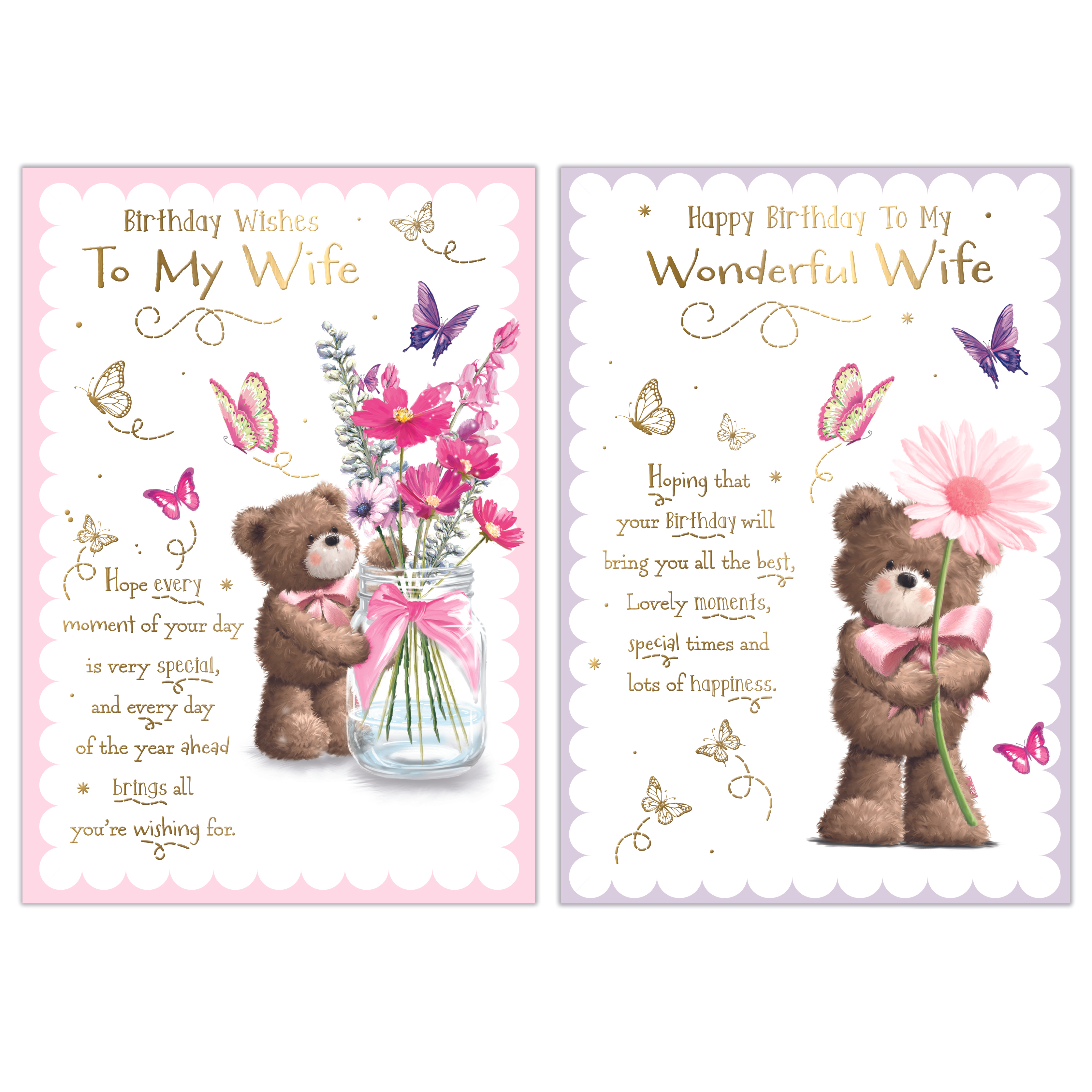 Poppyhill 12 Pack Cards C50 Birthday Wife