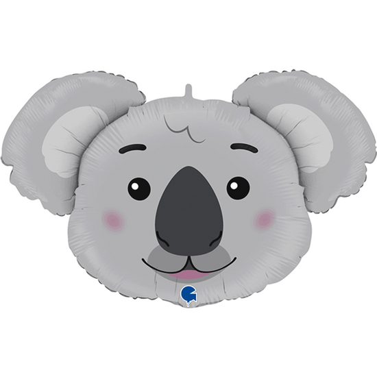 Smiling Koala Head 37" Foil Balloon