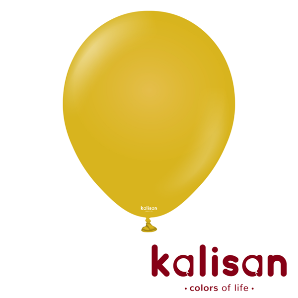 Kalisan Retro Mustard Yellow 18" Latex 25pk
