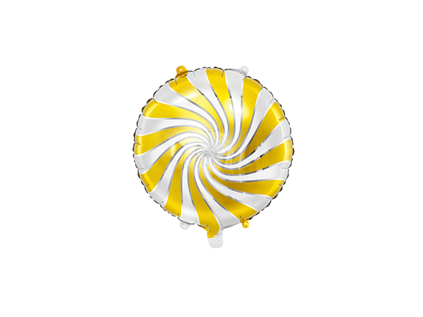 Gold Candy Swirl 18" Foil Balloon