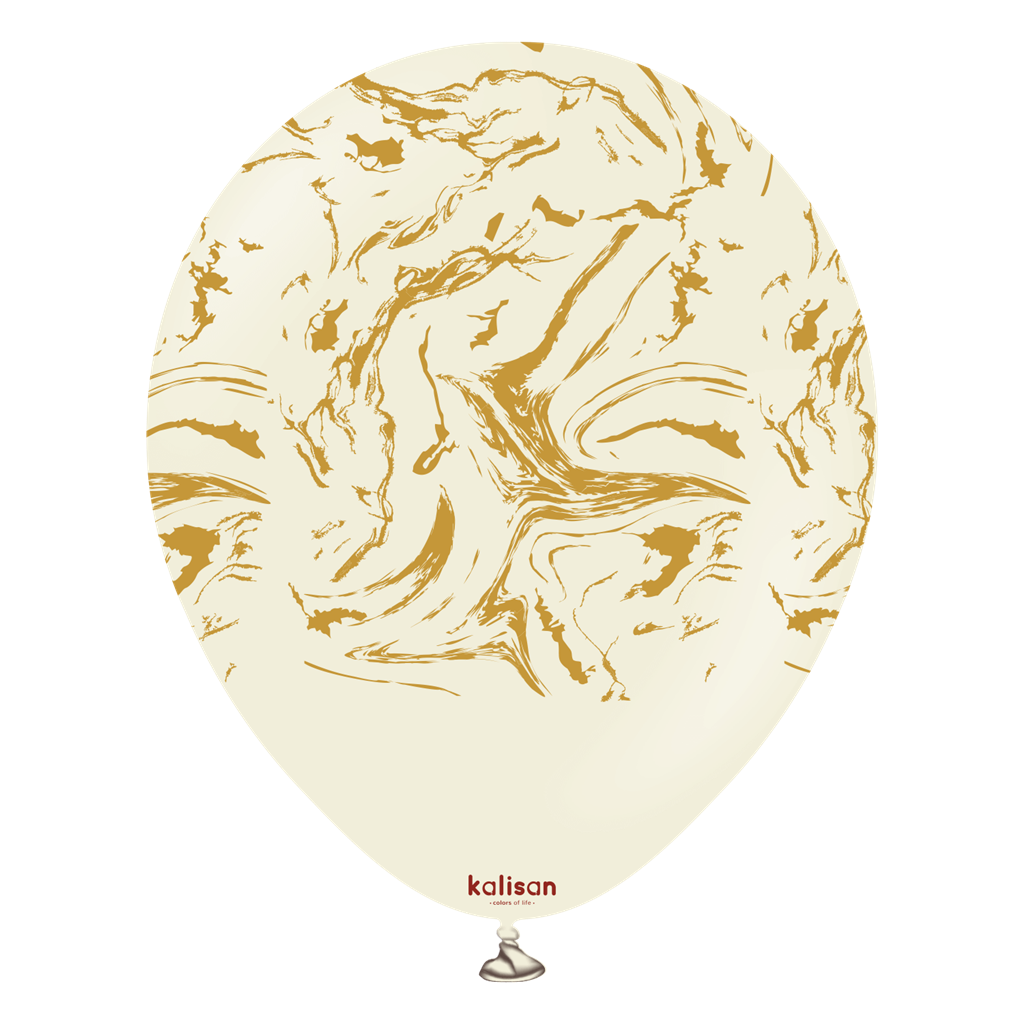 Kalisan Nebula White Sand/Gold 12" Latex 25pk
