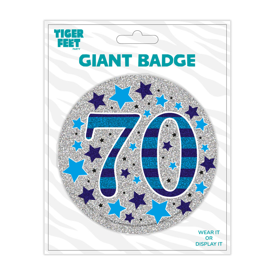 Big Badges Age 70 Male 6pk