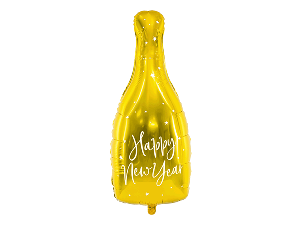 PartyDeco New Year Champagne 32" Foil Balloon