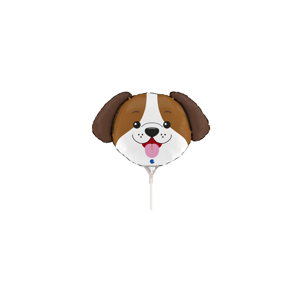 Dog Animal Head 14" Mini Shape Foil Balloon