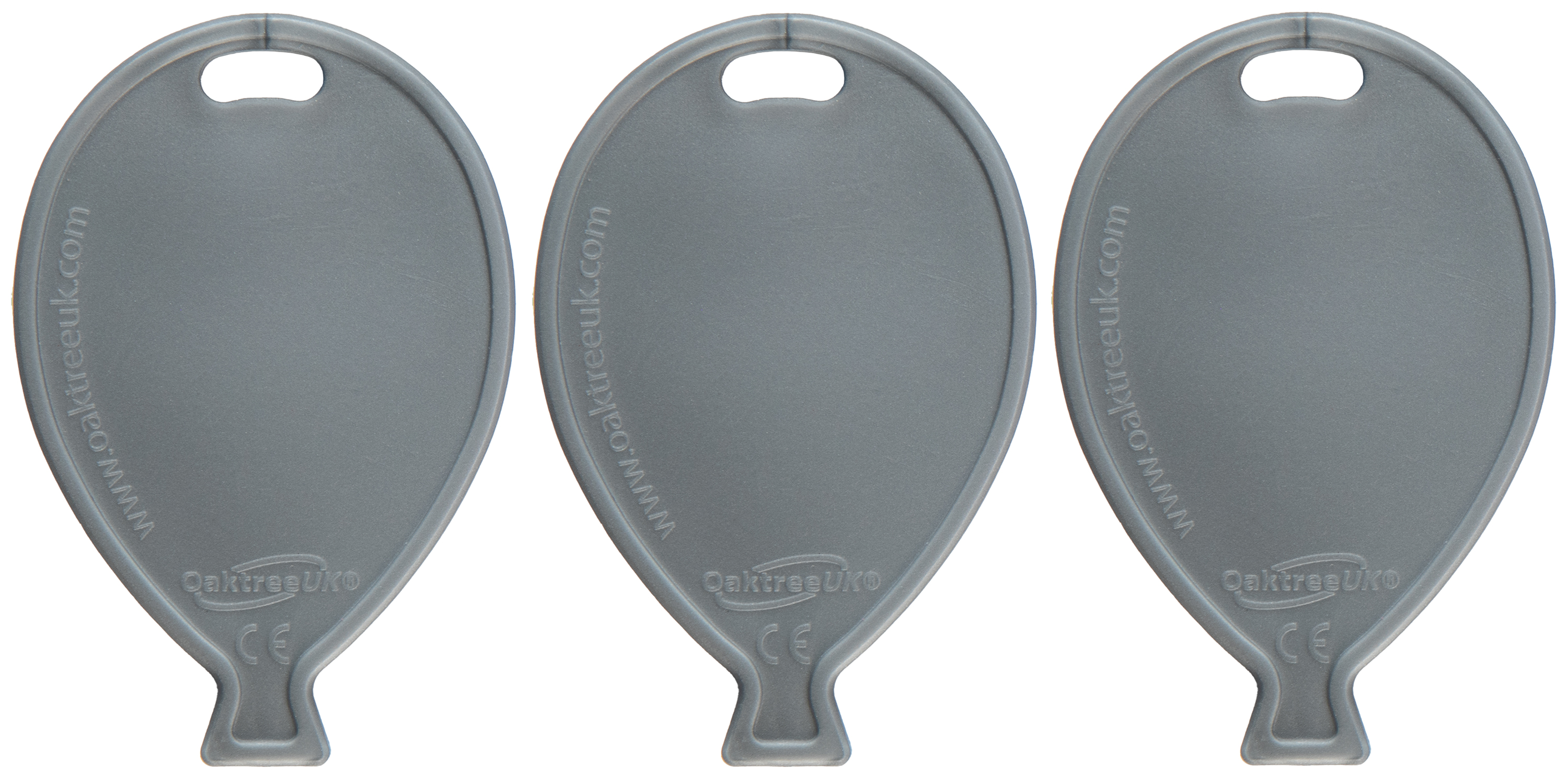 Oaktree 50 Pack Balloon Shaped Weight Silver