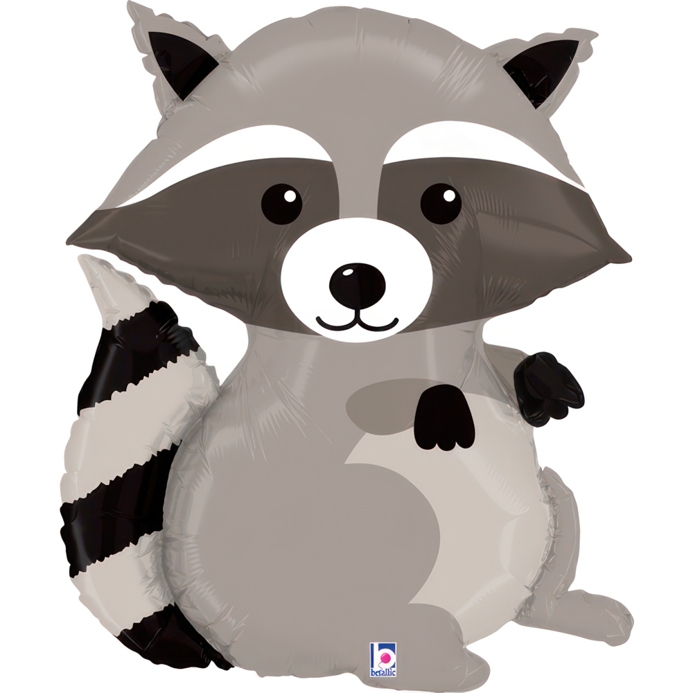 Grabo Foil Balloon Woodland Raccoon 30"