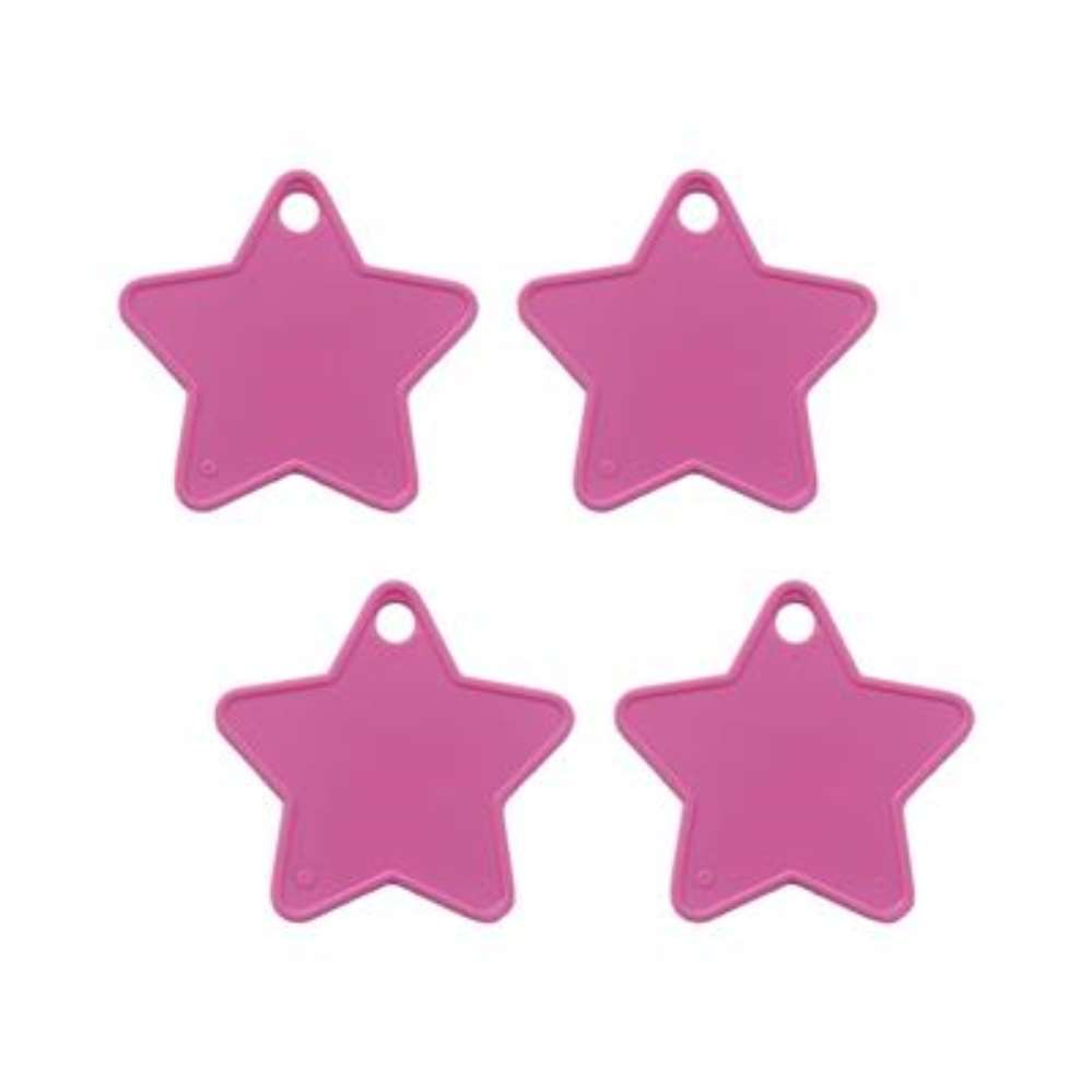 Sear 100 Pack Balloon Weight Star Hot Pink 8g