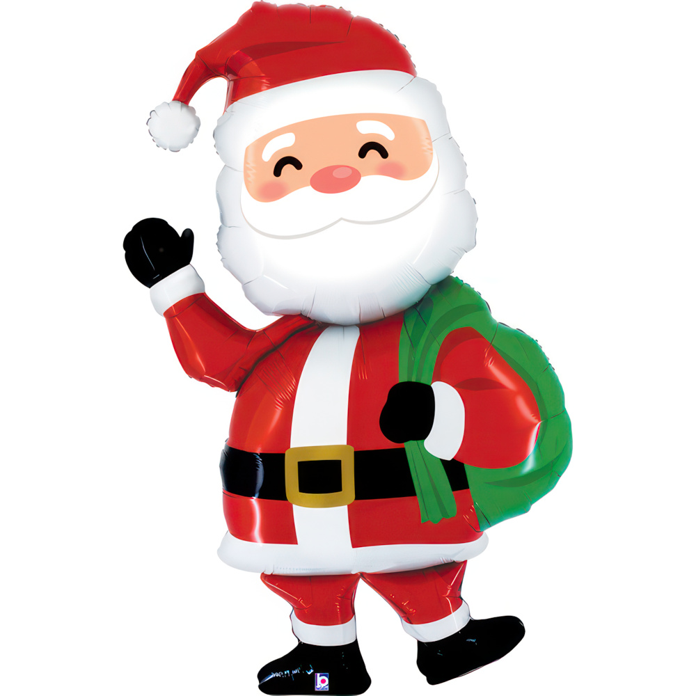 Foil Blln Shape Special Delivery Santa