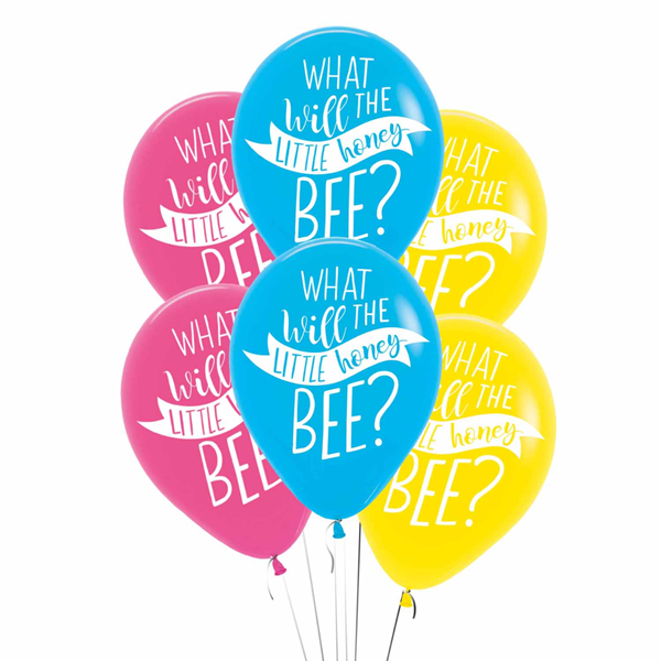Amscan What Will It Bee 11" Latex Balloons 6pk
