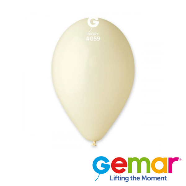 Gemar Standard Ivory 13" Latex Balloons 50pk