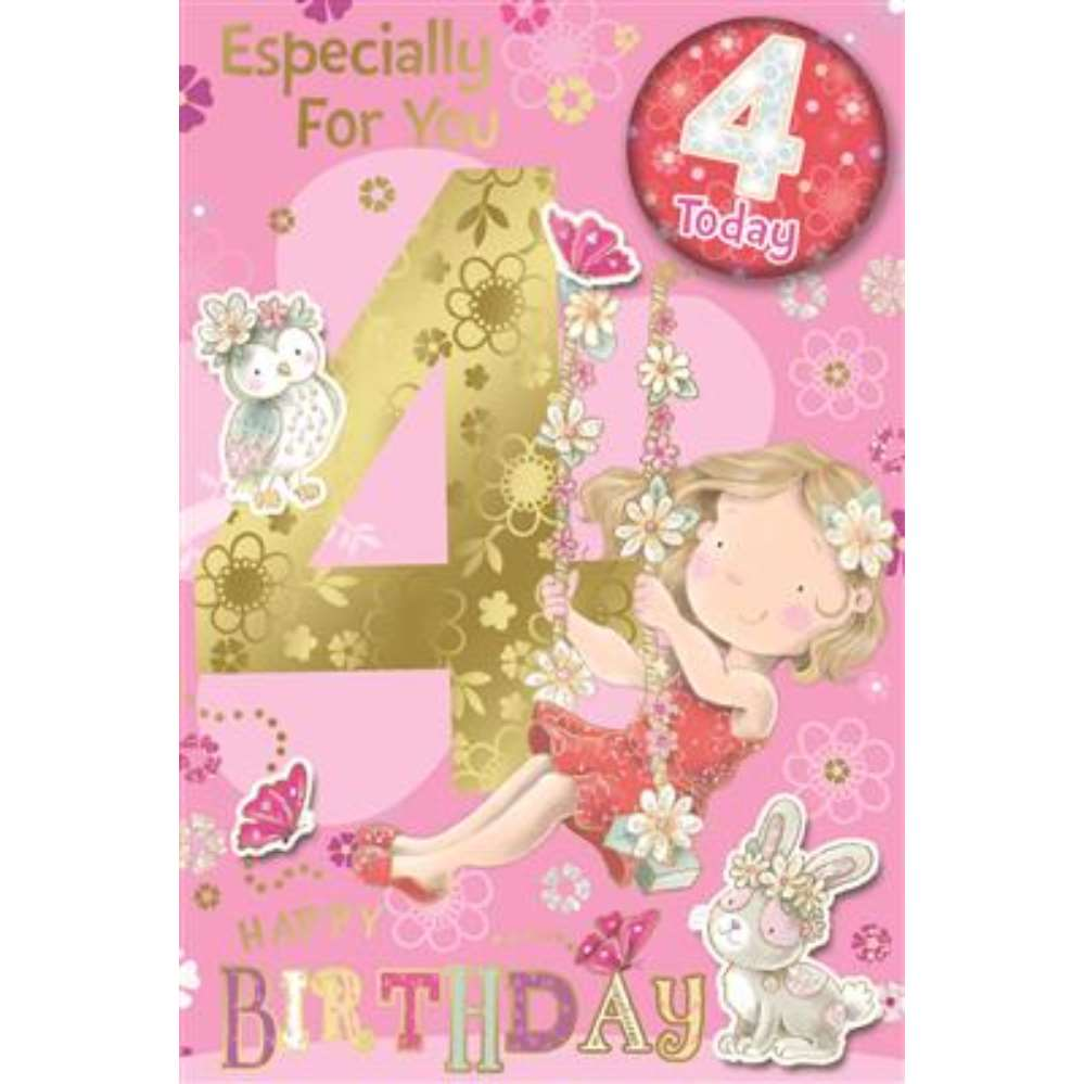 Xpress Yourself C75 Birthday Age 4 6pk